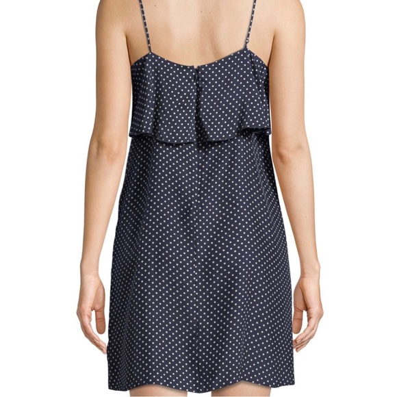 ATM Anthony Thomas Melillo Strappy Flounce Silk Polka Dot Dress Size M - Picture 3 of 8